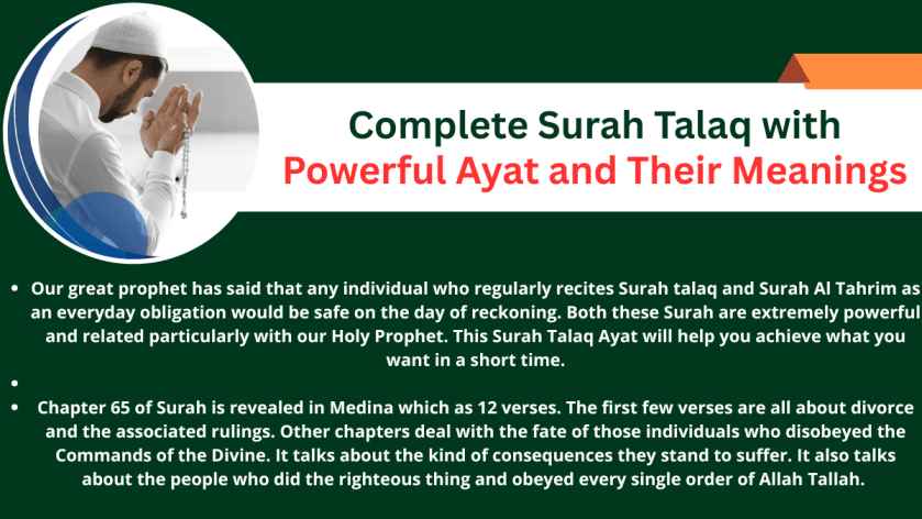 Complete Surah Talaq with Powerful Ayat and Their Meanings