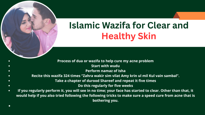 Islamic Wazifa for Clear and Healthy Skin