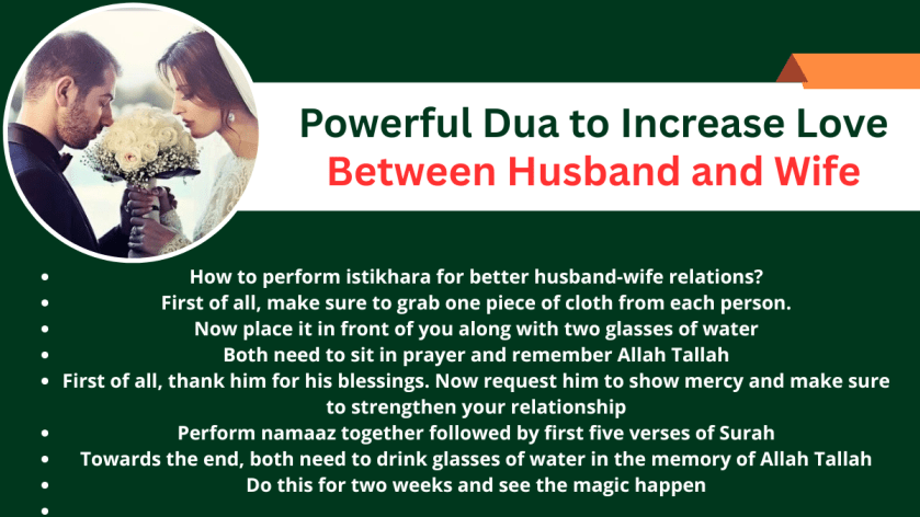Powerful Dua to Increase Love Between Husband and Wife