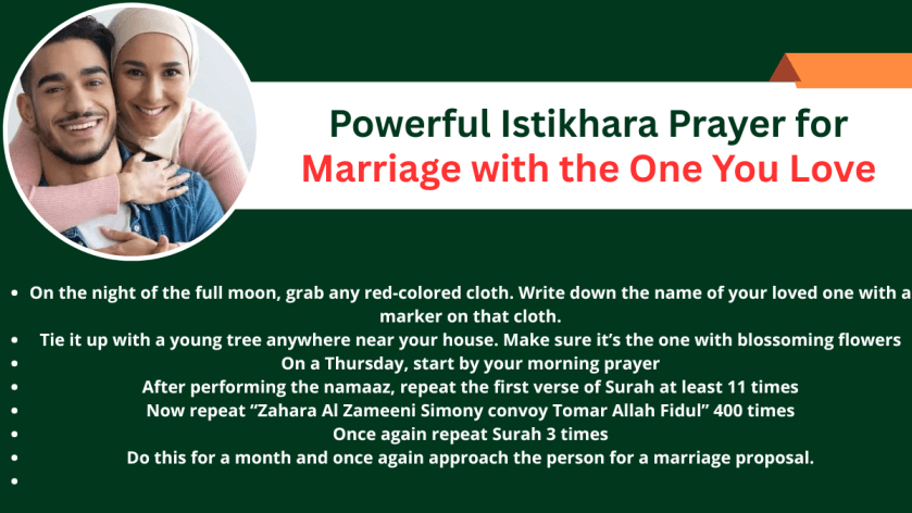 Powerful Istikhara Prayer for Marriage with the One You Love