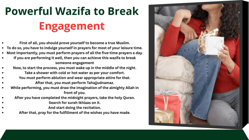 Powerful Wazifa to Break Engagement
