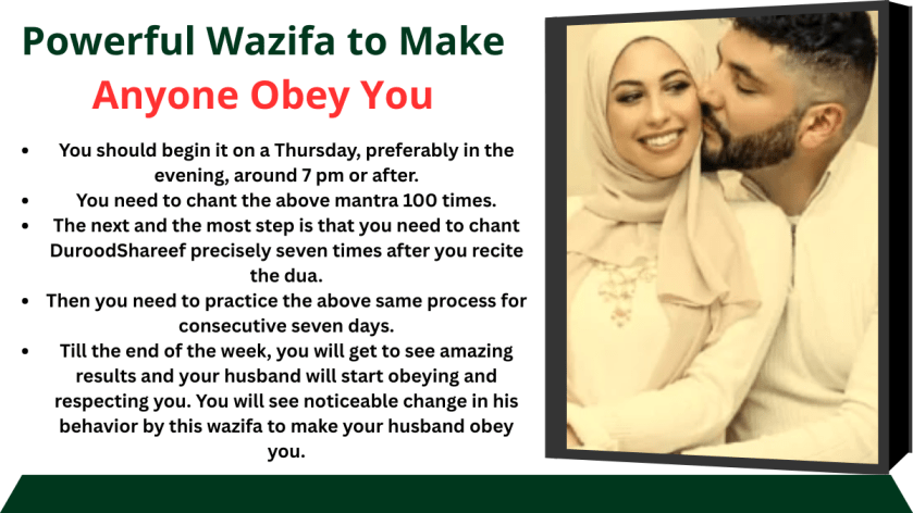 Powerful Wazifa to Make Anyone Obey You